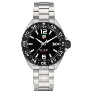 Tag Heuer Men’s Quartz Swiss Made Silver Stainless Steel Black Dial 41mm Watch WAZ1110.BA0875 UAE DUBAI AJMAN SHARJAH ABU DHABI RAS AL KHAIMA UMM UL QUWAIN ALAIN FUJAIRAH