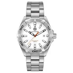 Tag Heuer Aquaracer Men’s Quartz Swiss Made Silver Stainless Steel White Dial 41mm Watch WBD1111.BA0928 UAE DUBAI AJMAN SHARJAH ABU DHABI RAS AL KHAIMA UMM UL QUWAIN ALAIN FUJAIRAH