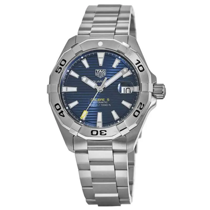 Tag Heuer Aquaracer Men’s Automatic Swiss Made Silver Stainless Steel Blue Dial 41mm Watch WBD2112.BA0928 UAE DUBAI AJMAN SHARJAH ABU DHABI RAS AL KHAIMA UMM UL QUWAIN ALAIN FUJAIRAH