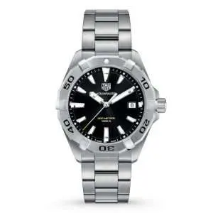 Tag Heuer Aquaracer Men’s Quartz Swiss Made Silver Stainless Steel Black Dial 41mm Watch WAY1110.BA0928 UAE DUBAI AJMAN SHARJAH ABU DHABI RAS AL KHAIMA UMM UL QUWAIN ALAIN FUJAIRAH