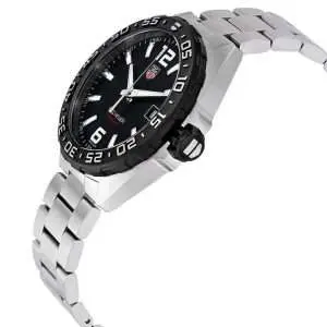 Tag Heuer Men’s Quartz Swiss Made Silver Stainless Steel Black Dial 41mm Watch WAZ1110.BA0875 UAE DUBAI AJMAN SHARJAH ABU DHABI RAS AL KHAIMA UMM UL QUWAIN ALAIN FUJAIRAH