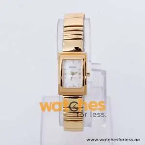 Pulsar Women’s Quartz Gold Stainless Steel Mother Of Pearl Dial 18mm Watch PPH516X9