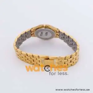 Yema Women’s Quartz Gold Stainless Steel Silver White Dial 27mm Watch MXT045X