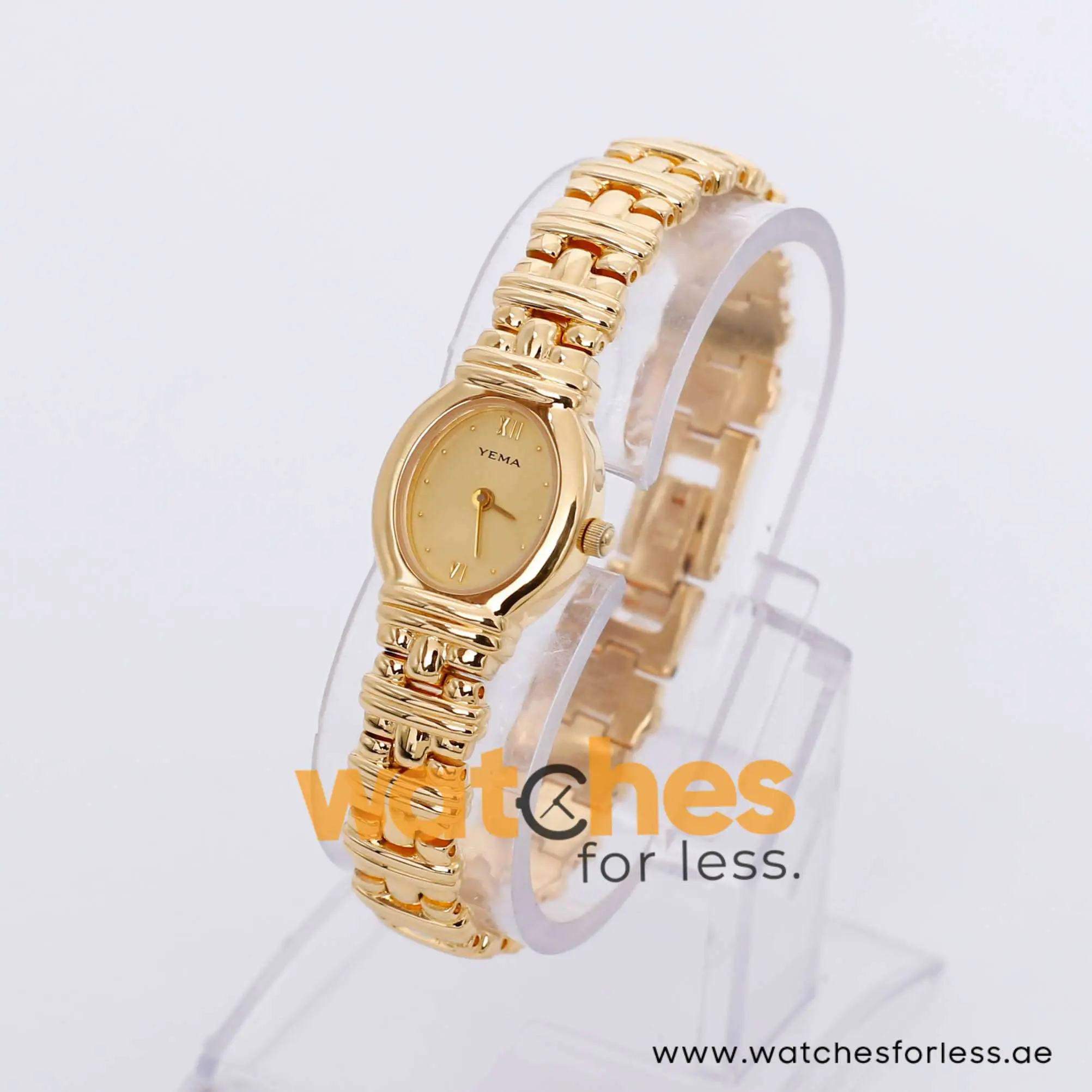 Yema Women’s Quartz Gold Stainless Steel Gold Dial 19mm Watch MTA026X