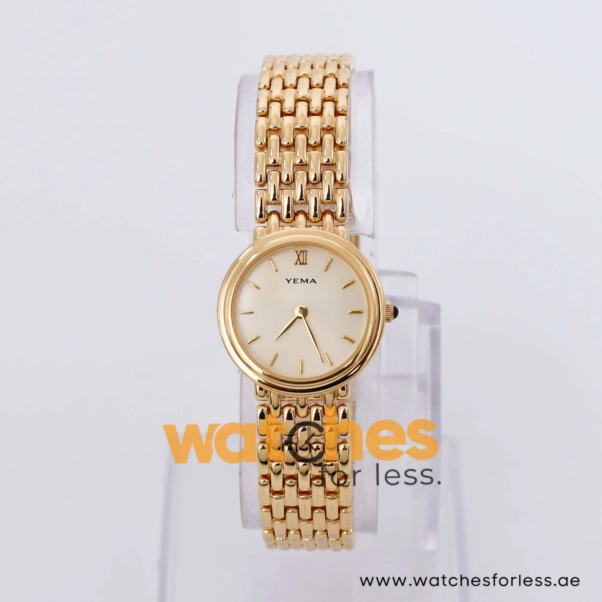 Yema Women’s Quartz Gold Stainless Steel Champagne Dial 24mm Watch MTA022X