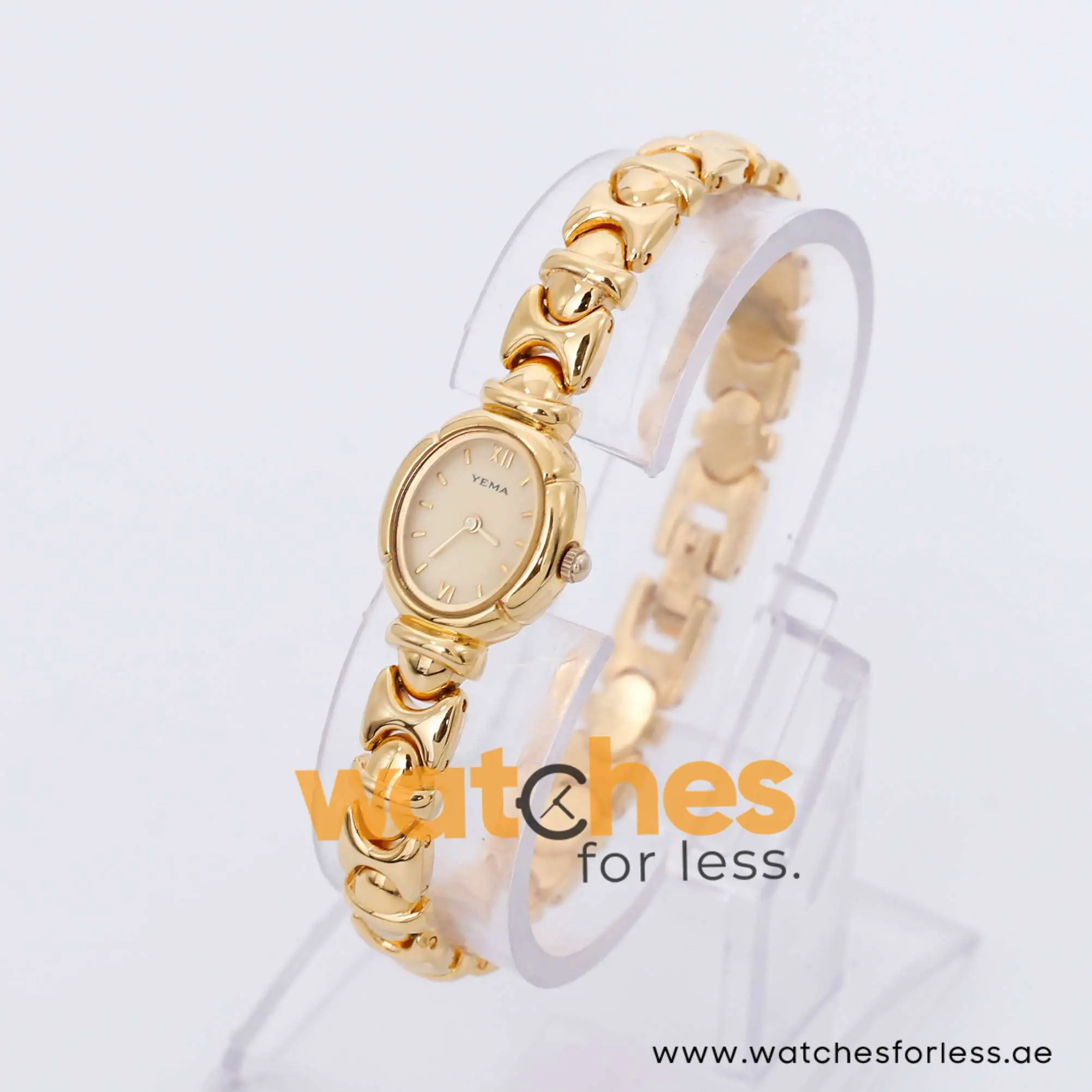 Yema Women’s Quartz Gold Stainless Steel Beige Dial 17mm Watch MRY014X