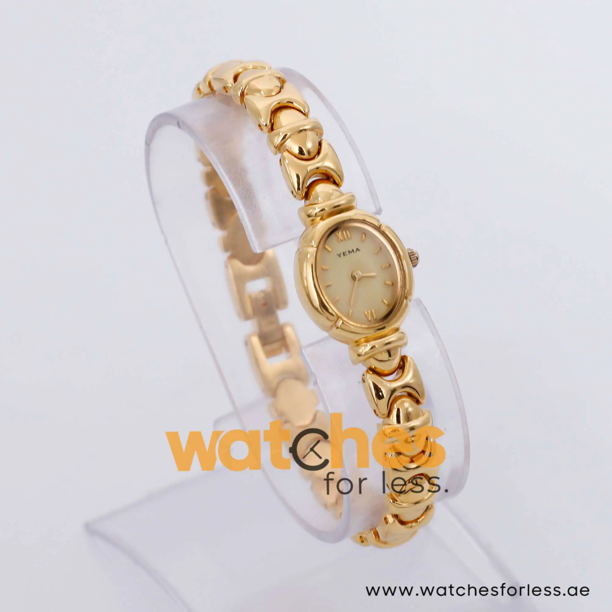 Yema Women’s Quartz Gold Stainless Steel Beige Dial 17mm Watch MRY014X