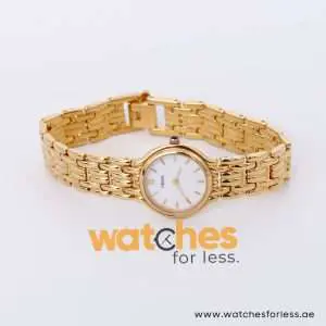 Yema Women’s Quartz Gold Stainless Steel White Dial 24mm Watch RRY114X