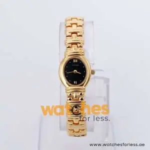 Yema Women’s Quartz Gold Stainless Steel Black Dial 19mm Watch MTA030X