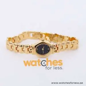 Yema Women’s Quartz Gold Stainless Steel Black Dial 19mm Watch MTA030X
