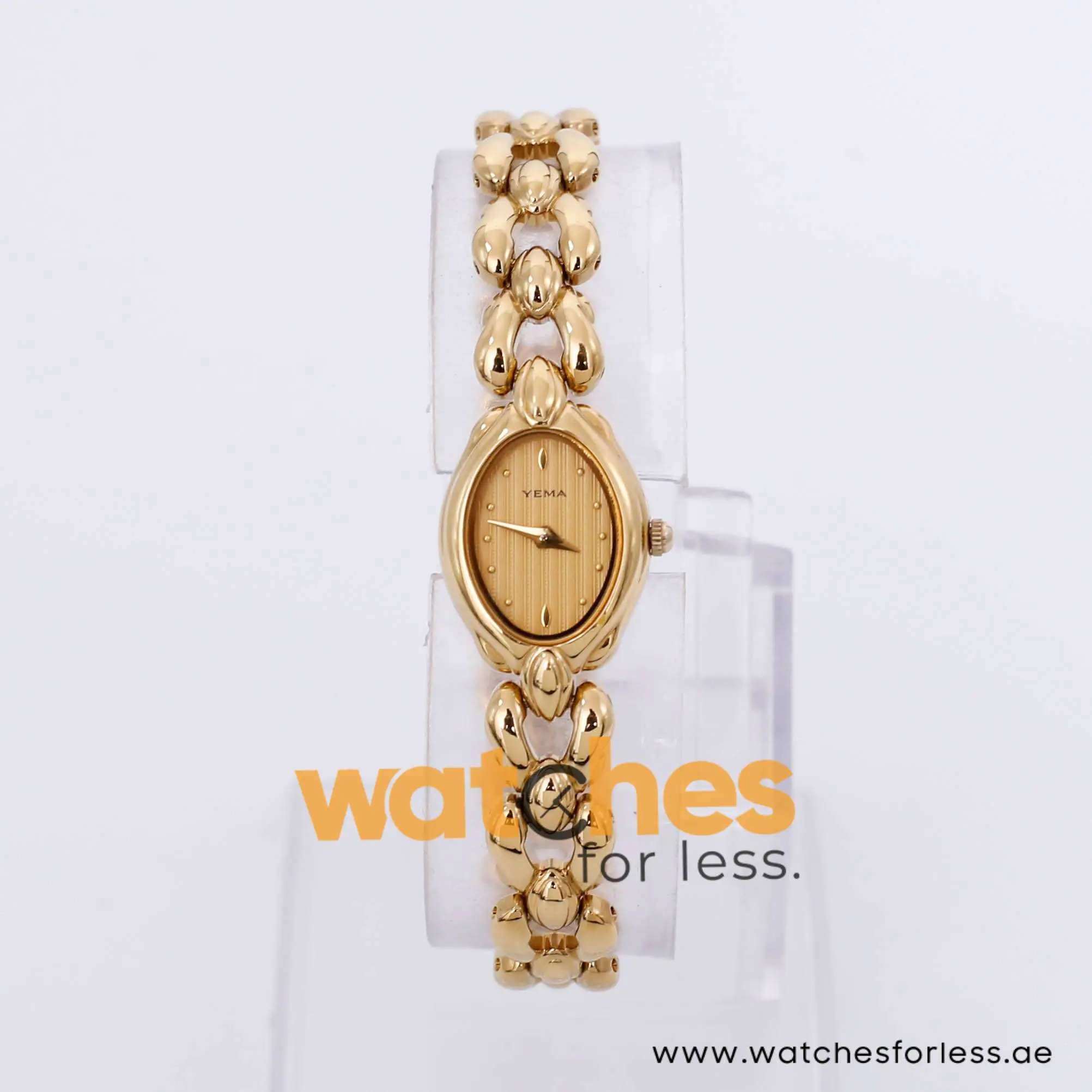 Yema Women’s Quartz Gold Stainless Steel Gold Dial 17mm Watch MRY012X