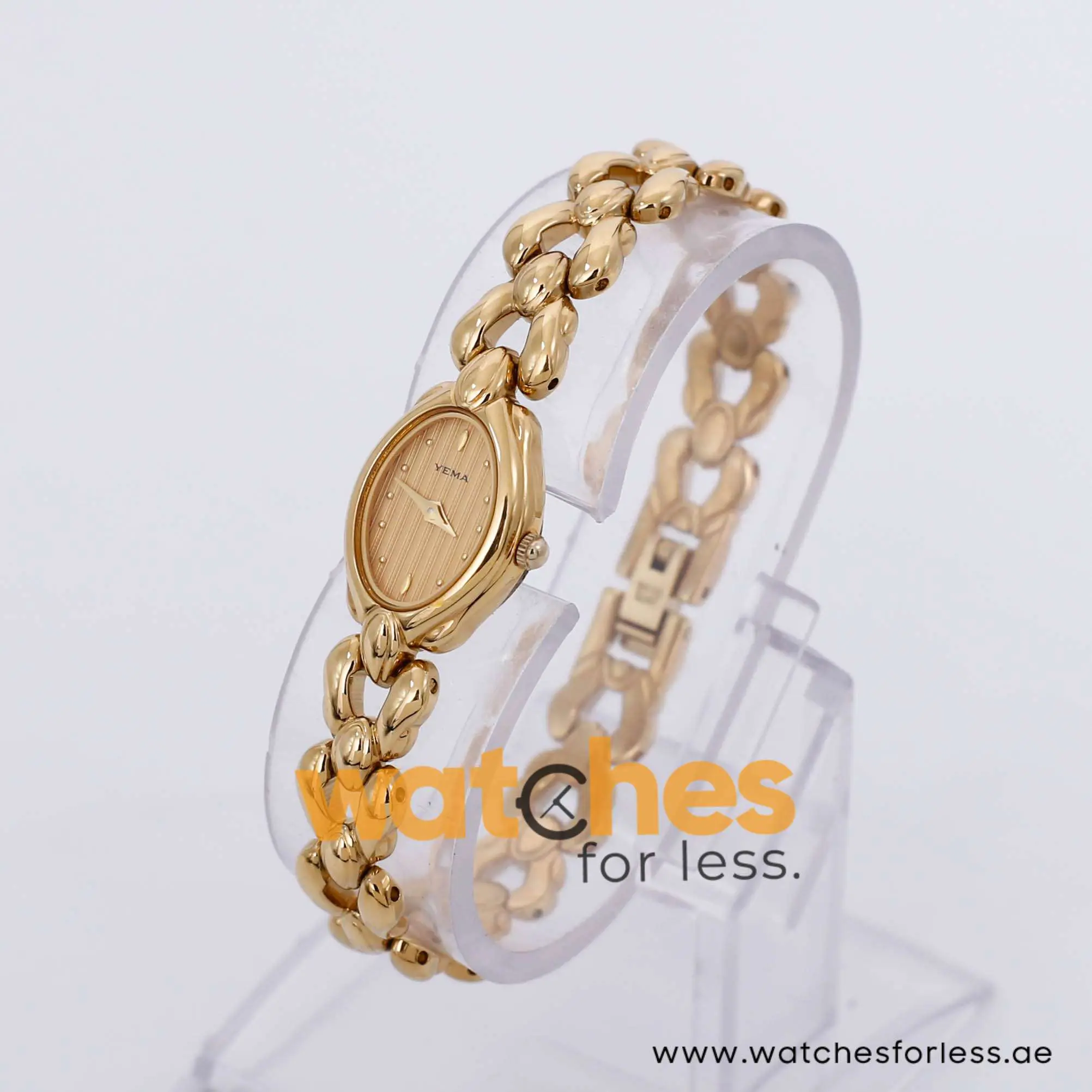Yema Women’s Quartz Gold Stainless Steel Gold Dial 17mm Watch MRY012X