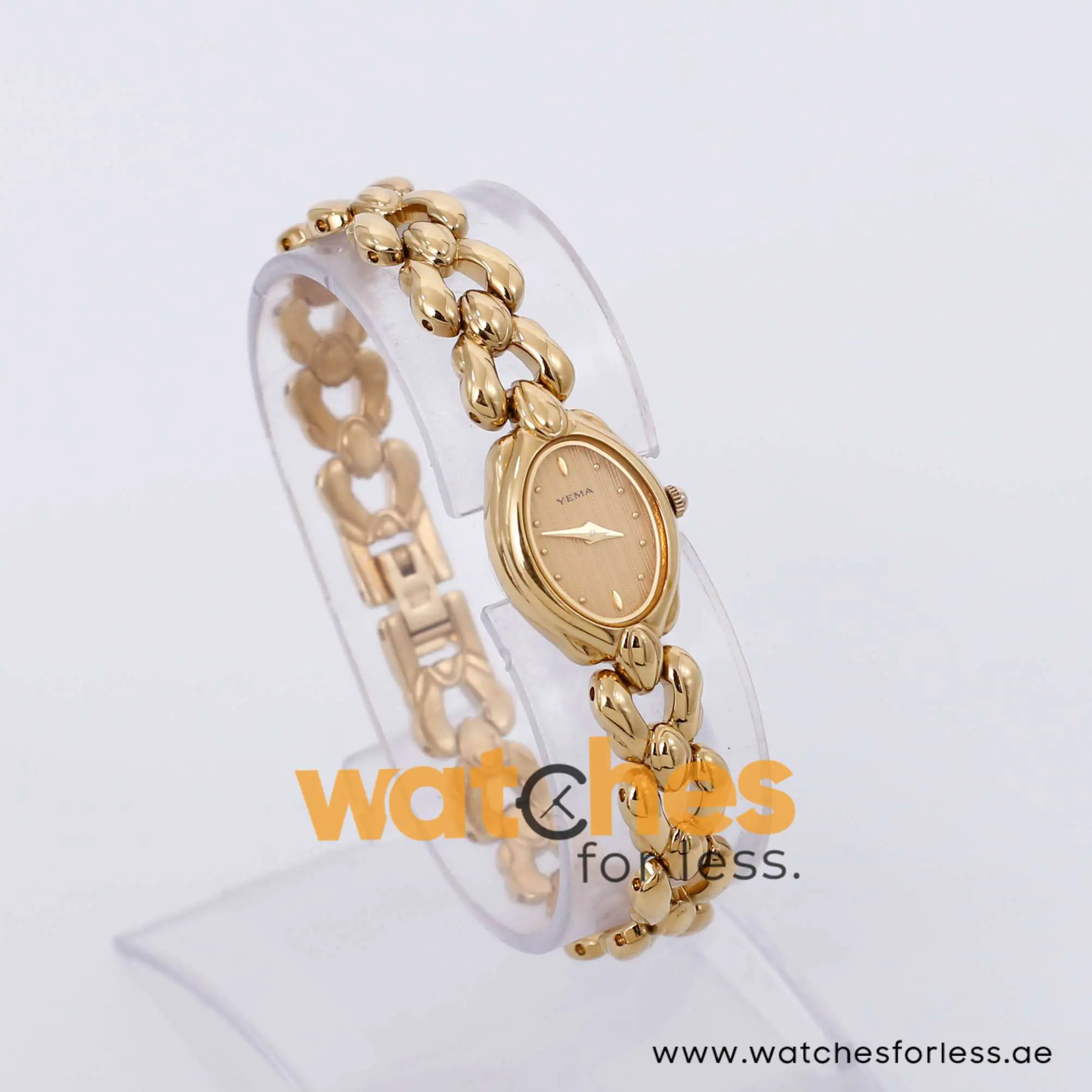 Yema Women’s Quartz Gold Stainless Steel Gold Dial 17mm Watch MRY012X