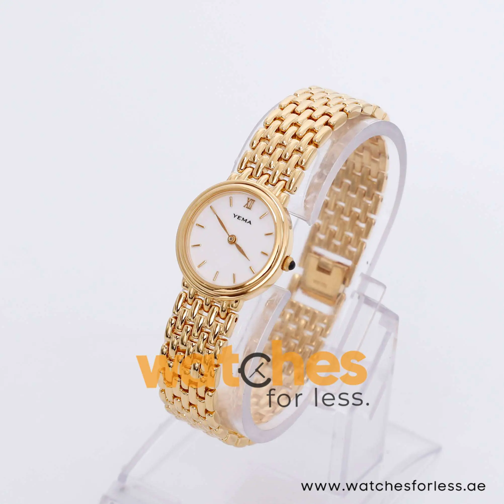 Yema Women’s Quartz Gold Stainless Steel White Dial 24mm Watch YE704