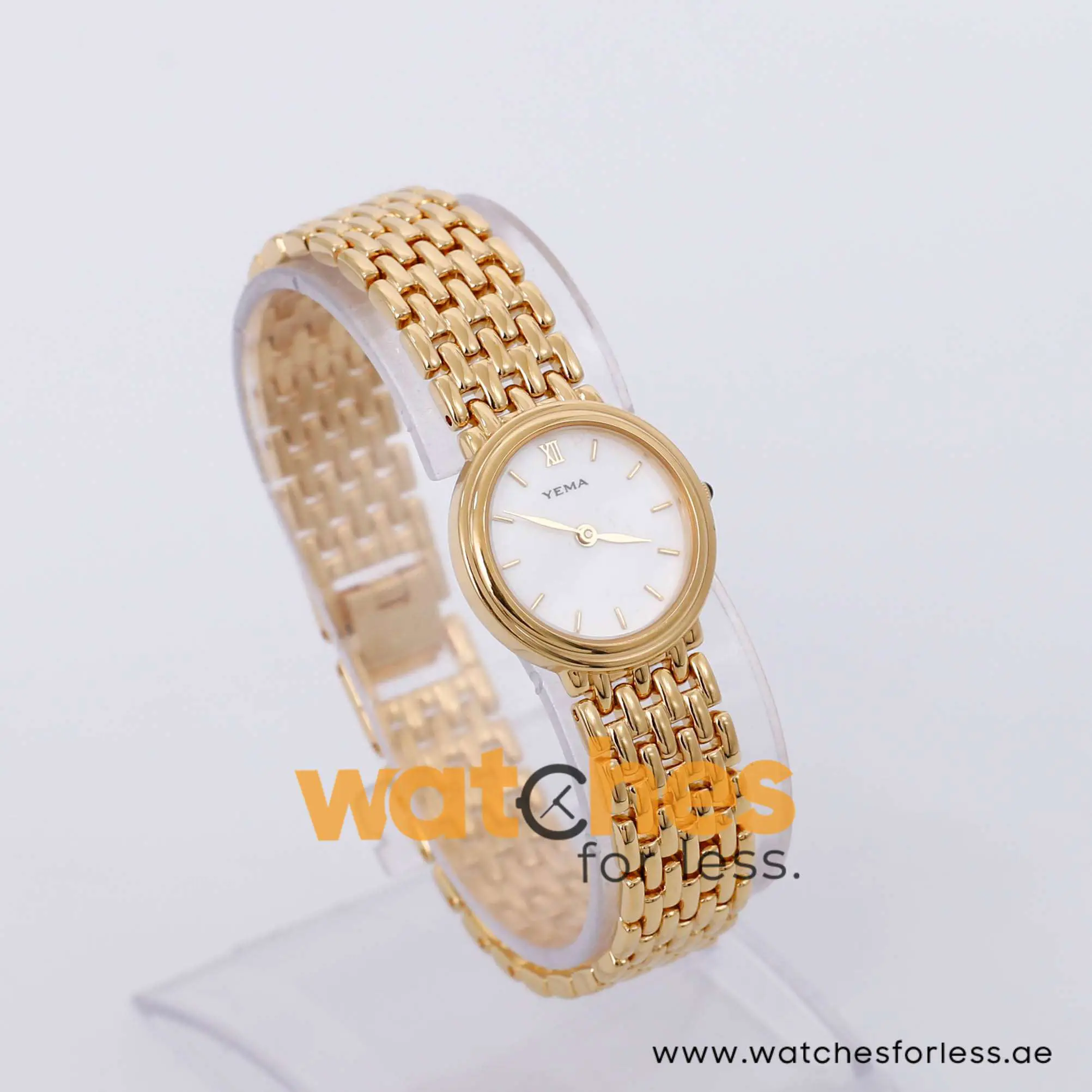 Yema Women’s Quartz Gold Stainless Steel White Dial 24mm Watch YE704