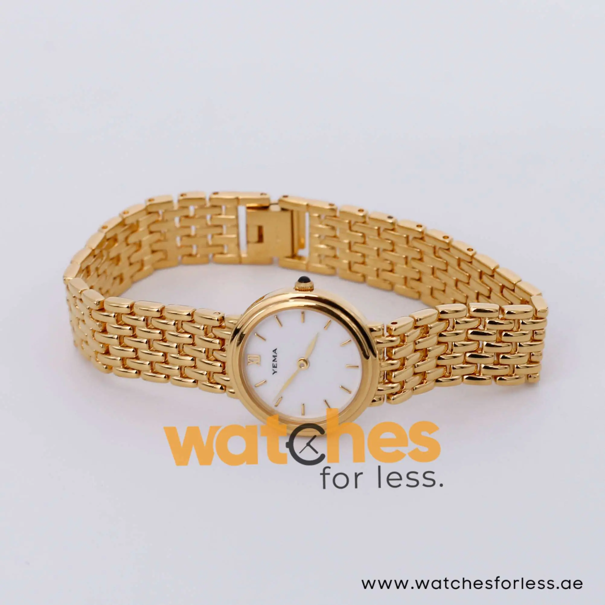 Yema Women’s Quartz Gold Stainless Steel White Dial 24mm Watch YE704