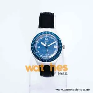 Swatch Men’s Swiss Made Black Leather Strap Blue Dial 37mm Watch YGS4013AG/2 UAE DUBAI AJMAN SHARJAH ABU DHABI RAS AL KHAIMA UMM UL QUWAIN ALAIN FUJAIRAH