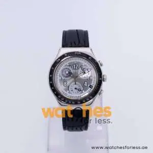 Swatch Men’s Swiss Made Quartz Black Leather Strap Grey Dial 40mm Watch YCS439G UAE DUBAI AJMAN SHARJAH ABU DHABI RAS AL KHAIMA UMM UL QUWAIN ALAIN FUJAIRAH