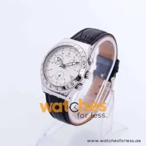 Swatch Men’s Swiss Made Quartz Black Leather Strap Silver Dial 40mm Watch YCS4006AG UAE DUBAI AJMAN SHARJAH ABU DHABI RAS AL KHAIMA UMM UL QUWAIN ALAIN FUJAIRAH