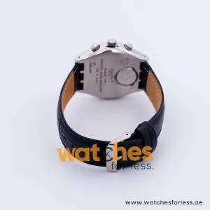 Swatch Men’s Swiss Made Black Leather Strap Blue Dial 40mm Watch YCS426G UAE DUBAI AJMAN SHARJAH ABU DHABI RAS AL KHAIMA UMM UL QUWAIN ALAIN FUJAIRAH