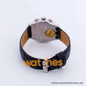 Swatch Men’s Swiss Made Quartz Black Leather Strap Black Dial 40mm Watch YGS36978 UAE DUBAI AJMAN SHARJAH ABU DHABI RAS AL KHAIMA UMM UL QUWAIN ALAIN FUJAIRAH
