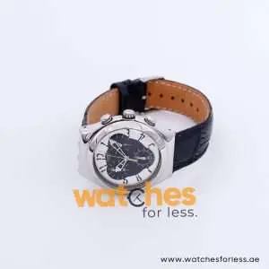 Swatch Men’s Swiss Made Quartz Black Leather Strap Silver & Black Dial 40mm Watch YCS109 UAE DUBAI AJMAN SHARJAH ABU DHABI RAS AL KHAIMA UMM UL QUWAIN ALAIN FUJAIRAH