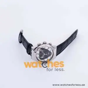 Swatch Men’s Swiss Made Quartz Black Leather Strap Silver & Black Dial 40mm Watch YCS109 UAE DUBAI AJMAN SHARJAH ABU DHABI RAS AL KHAIMA UMM UL QUWAIN ALAIN FUJAIRAH
