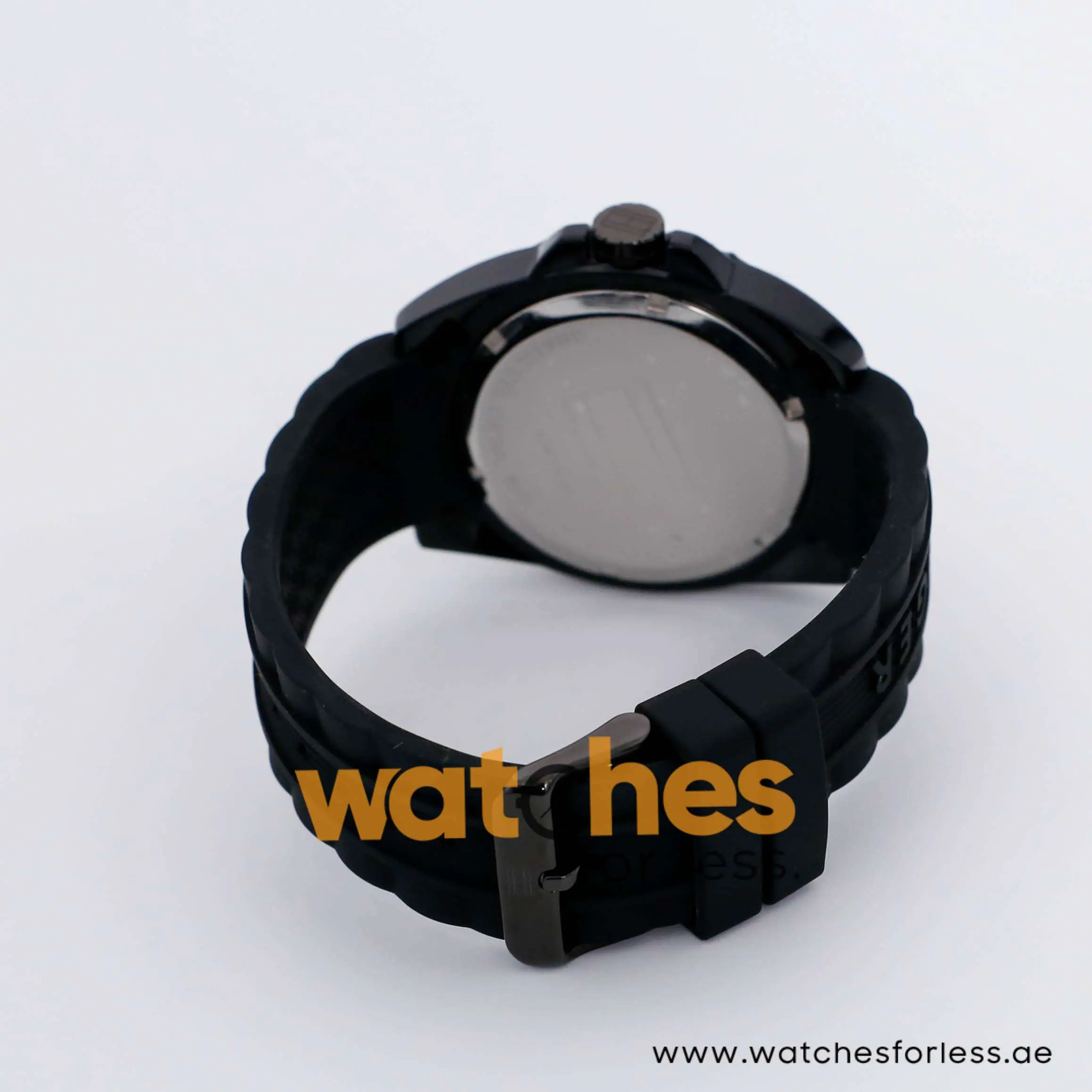 Tommy Hilfiger Men’s Quartz Black Silicone Strap Black Dial 46mm Watch 1791041 UAE DUBAI AJMAN SHARJAH ABU DHABI RAS AL KHAIMA UMM UL QUWAIN ALAIN FUJAIRAH