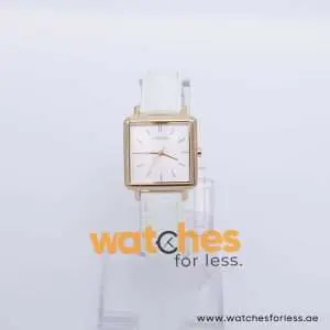 Lorus Women’s Quartz White Leather Strap White Dial 28mm Watch RG220NX9
