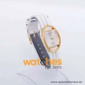 Lorus Women’s Quartz White Leather Strap White Dial 27mm Watch RRW14EX9
