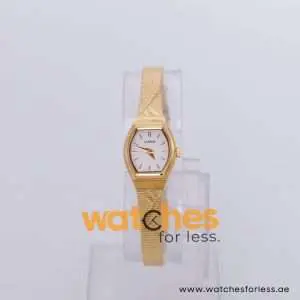 Lorus Women’s Quartz Gold Stainless Steel White Dial 18mm Watch RJ462BX9