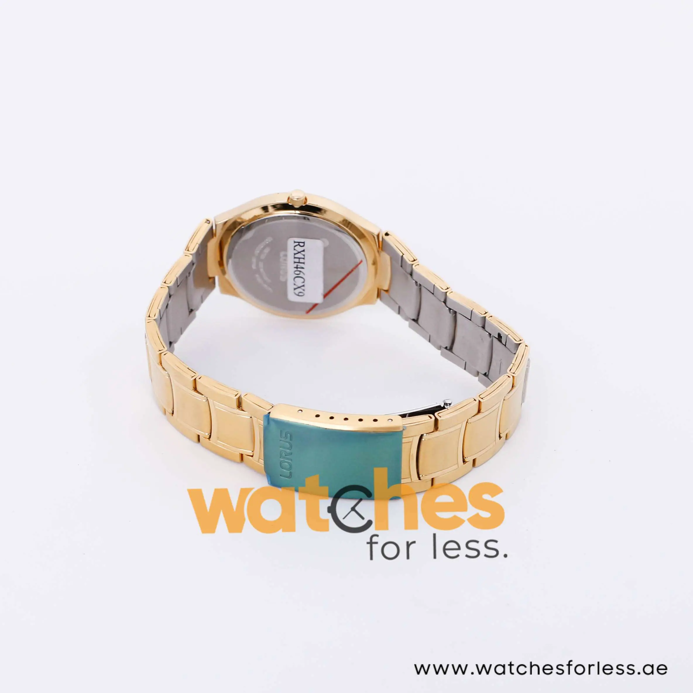 Lorus Men’s Quartz Gold Stainless Steel Silver Sunray Dial 36mm Watch RXH46CX9