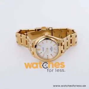 Pulsar Men’s Quartz Gold Stainless Steel Silver Sunray Dial 37mm Watch PXH526X1