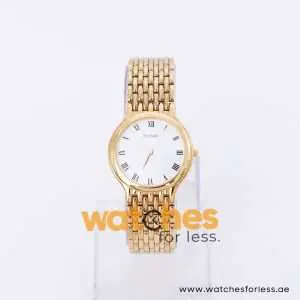 Pulsar Women’s Quartz Gold Stainless Steel White Dial 33mm Watch PTC066X