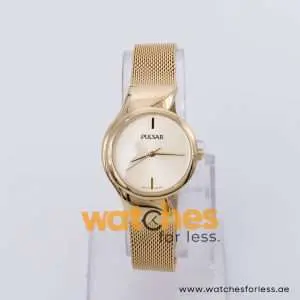Pulsar Women’s Quartz Gold Stainless Steel Gold Dial 30mm Watch PH8234X1