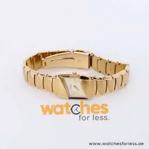 Pulsar Women’s Quartz Gold Stainless Steel Gold Dial 21mm Watch REG948X1