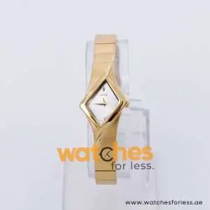 Pulsar Women’s Quartz Gold Stainless Steel Silver Sunray Dial 22mm Watch 1N00X330