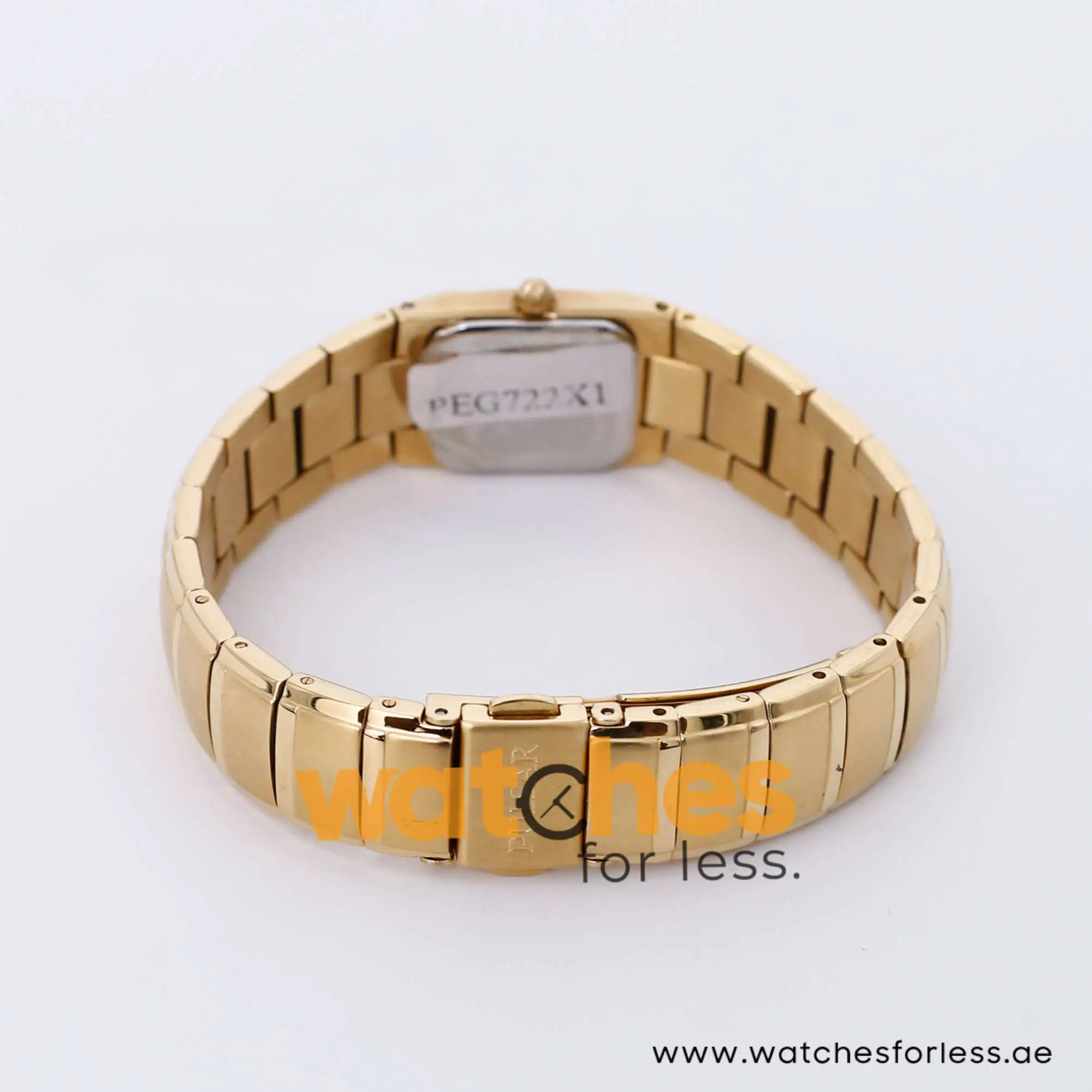 Pulsar Women’s Quartz Gold Stainless Steel Light Pink Dial 18mm Watch PEG722X1