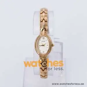 Pulsar Women’s Quartz Gold Stainless Steel Off-White Dial 19mm Watch PTC338X
