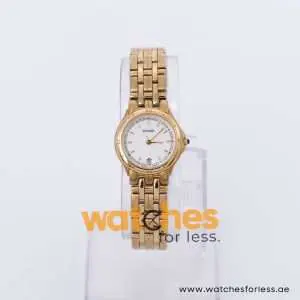 Pulsar Women’s Quartz Gold Stainless Steel White Dial 24mm Watch PXT9220X