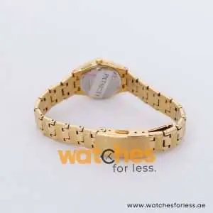 Pulsar Women’s Quartz Gold Stainless Steel Silver Dial 24mm Watch PXT602X1