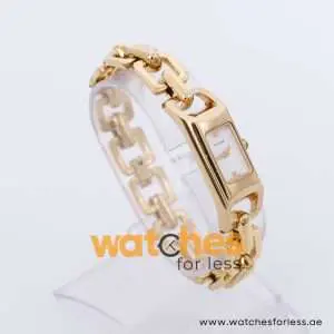 Pulsar Women’s Quartz Gold Stainless Steel White Dial 16mm Watch PEGA22X1