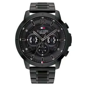 Tommy Hilfiger Men’s Quartz Black Stainless Steel Black Dial 50mm Watch 1710494 UAE DUBAI AJMAN SHARJAH ABU DHABI RAS AL KHAIMA UMM UL QUWAIN ALAIN FUJAIRAH