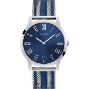 Guess Men’s Quartz Two-tone Stainless Steel Blue Dial 40mm Watch W1179G1 UAE DUBAI AJMAN SHARJAH ABU DHABI RAS AL KHAIMA UMM UL QUWAIN ALAIN FUJAIRAH
