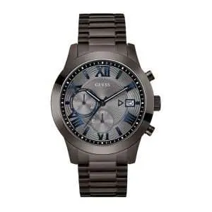 Guess Men’s Quartz Gray Stainless Steel Grey Dial 45mm Watch W0668G2 UAE DUBAI AJMAN SHARJAH ABU DHABI RAS AL KHAIMA UMM UL QUWAIN ALAIN FUJAIRAH
