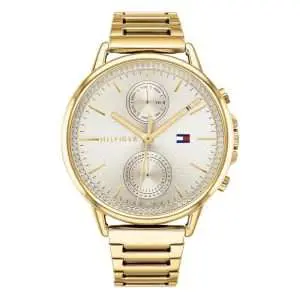 Tommy Hilfiger Women’s Quartz Gold Stainless Steel Silver Dial 40mm Watch 1781916 UAE DUBAI AJMAN SHARJAH ABU DHABI RAS AL KHAIMA UMM UL QUWAIN ALAIN FUJAIRAH