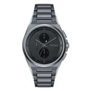 Hugo Boss Men’s Quartz Grey Stainless Steel Grey Dial 46mm Watch 1513996 UAE DUBAI AJMAN SHARJAH ABU DHABI RAS AL KHAIMA UMM UL QUWAIN ALAIN FUJAIRAH