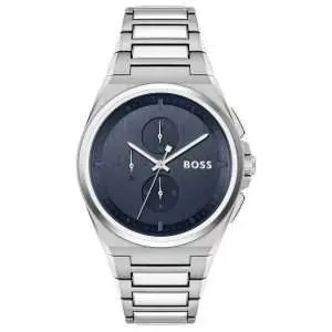 Hugo Boss Men’s Quartz Silver Stainless Steel Blue Dial 46mm Watch 1514048 UAE DUBAI AJMAN SHARJAH ABU DHABI RAS AL KHAIMA UMM UL QUWAIN ALAIN FUJAIRAH