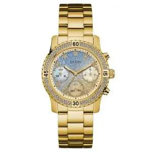 Guess Women’s Gold Quartz Stainless Steel Multicolor Dial 38mm Watch W0774L2 UAE DUBAI AJMAN SHARJAH ABU DHABI RAS AL KHAIMA UMM UL QUWAIN ALAIN FUJAIRAH