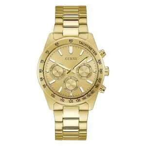 Guess Men’s Quartz Gold Stainless Steel Gold Dial 42mm Watch GW0329G3 UAE DUBAI AJMAN SHARJAH ABU DHABI RAS AL KHAIMA UMM UL QUWAIN ALAIN FUJAIRAH